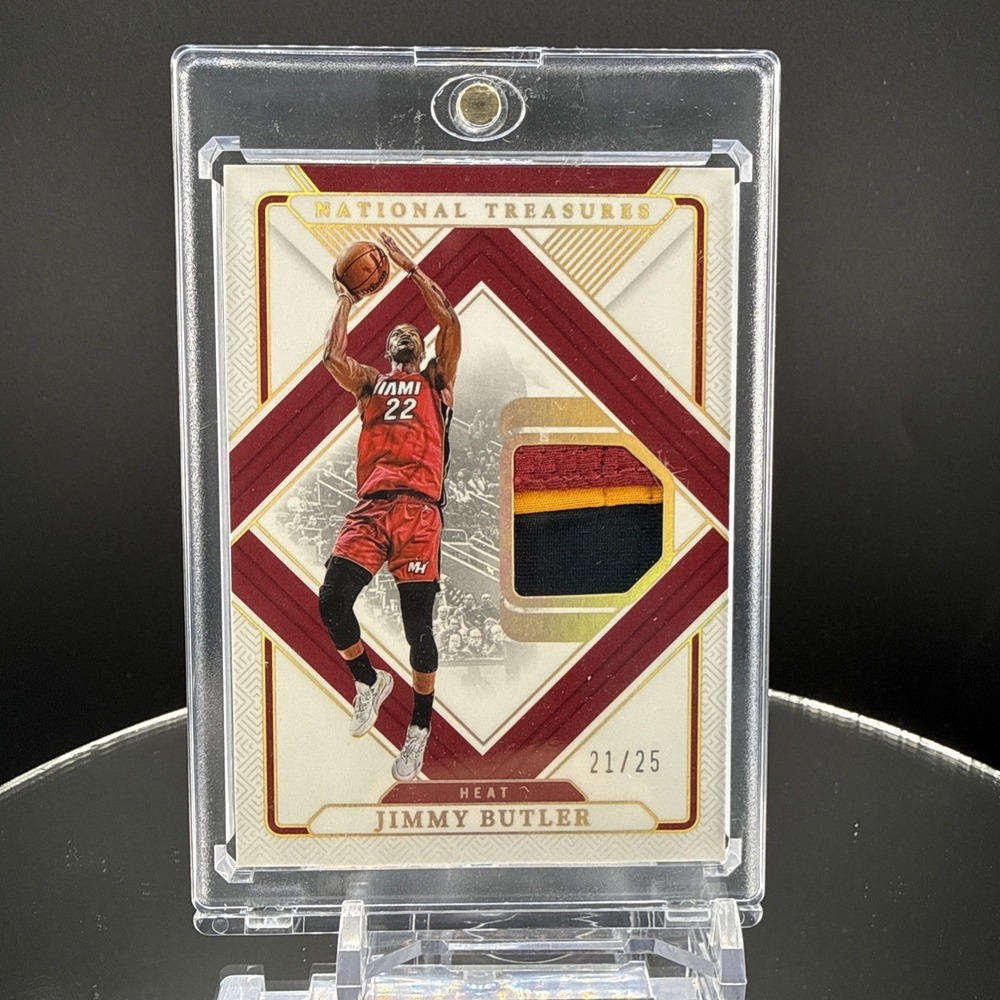 2024 Jimmy Butler Panini National Treasures Prime /25 Game Worn Jersey Mem